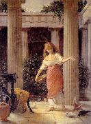 John William Waterhouse In the Peristyle painting